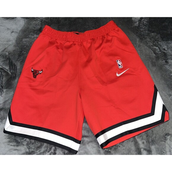 2XL TALL Nike NBA CHICAGO BULLS Player Issued Shorts RED